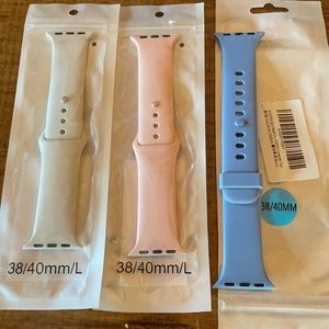 🍎 Apple IWatch bands lot of 3 size 38 x 40 mm